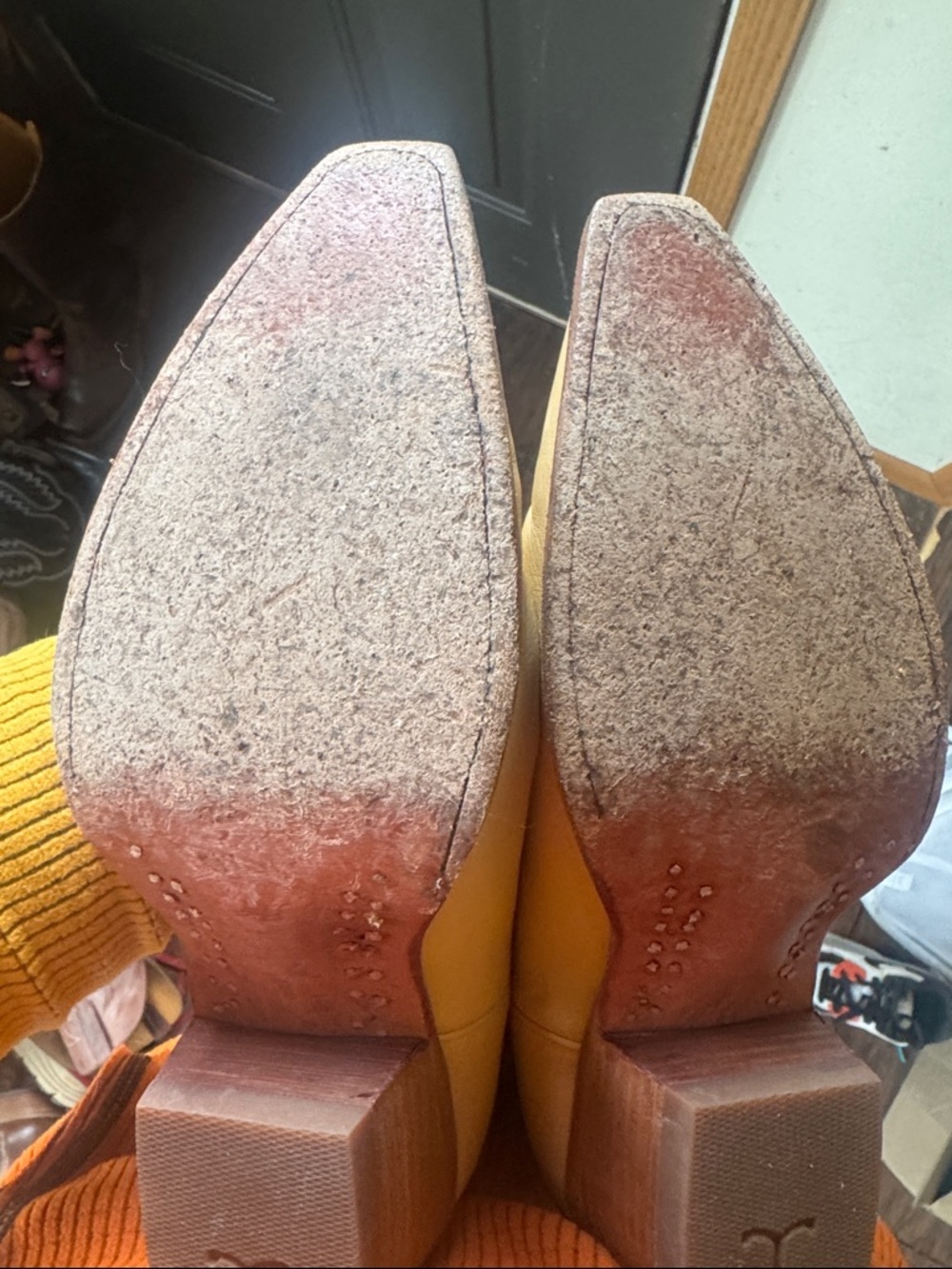 Tecovas Cream Western Heeled Boots - Picture 5 of 6